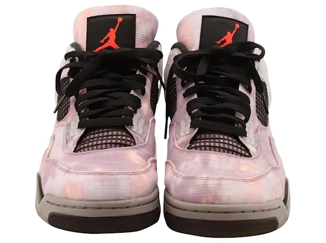 Autre Marque Nike Air Jordan 4 Zapatillas Altas Retro Zen Master en Lona Amethyst Talla EU 45 Impresión de pitón 