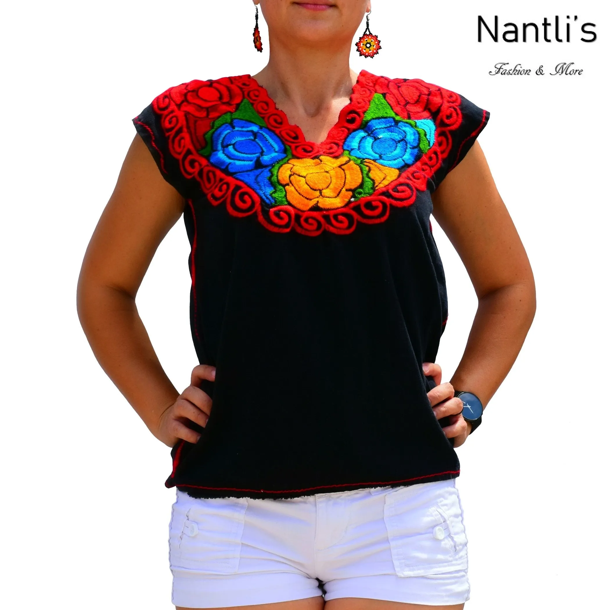 Blusa Bordada TM-77582 Embroidered Blouse