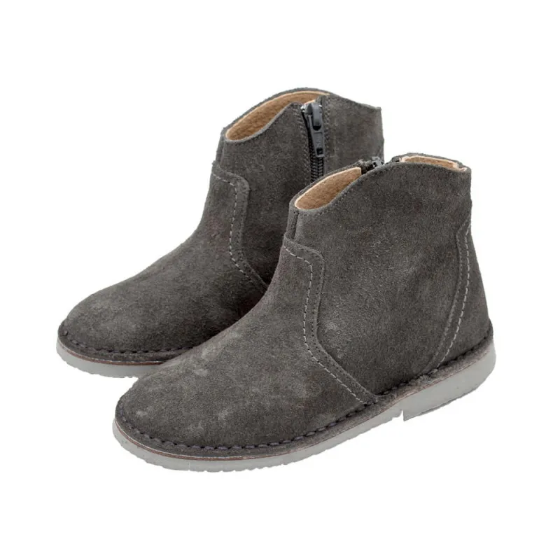 Botas serraje cremallera