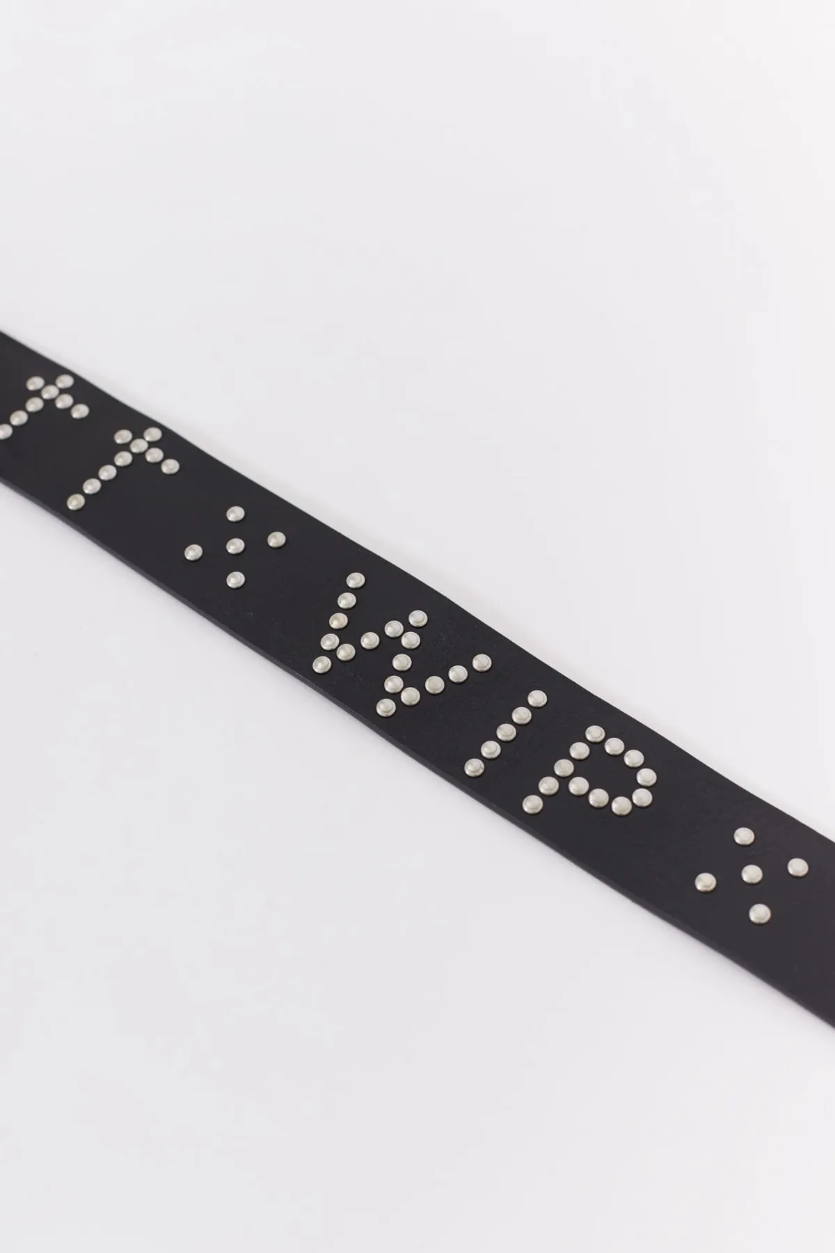 CARHARTT WIP BLACK SCRIPT STUDS BELT