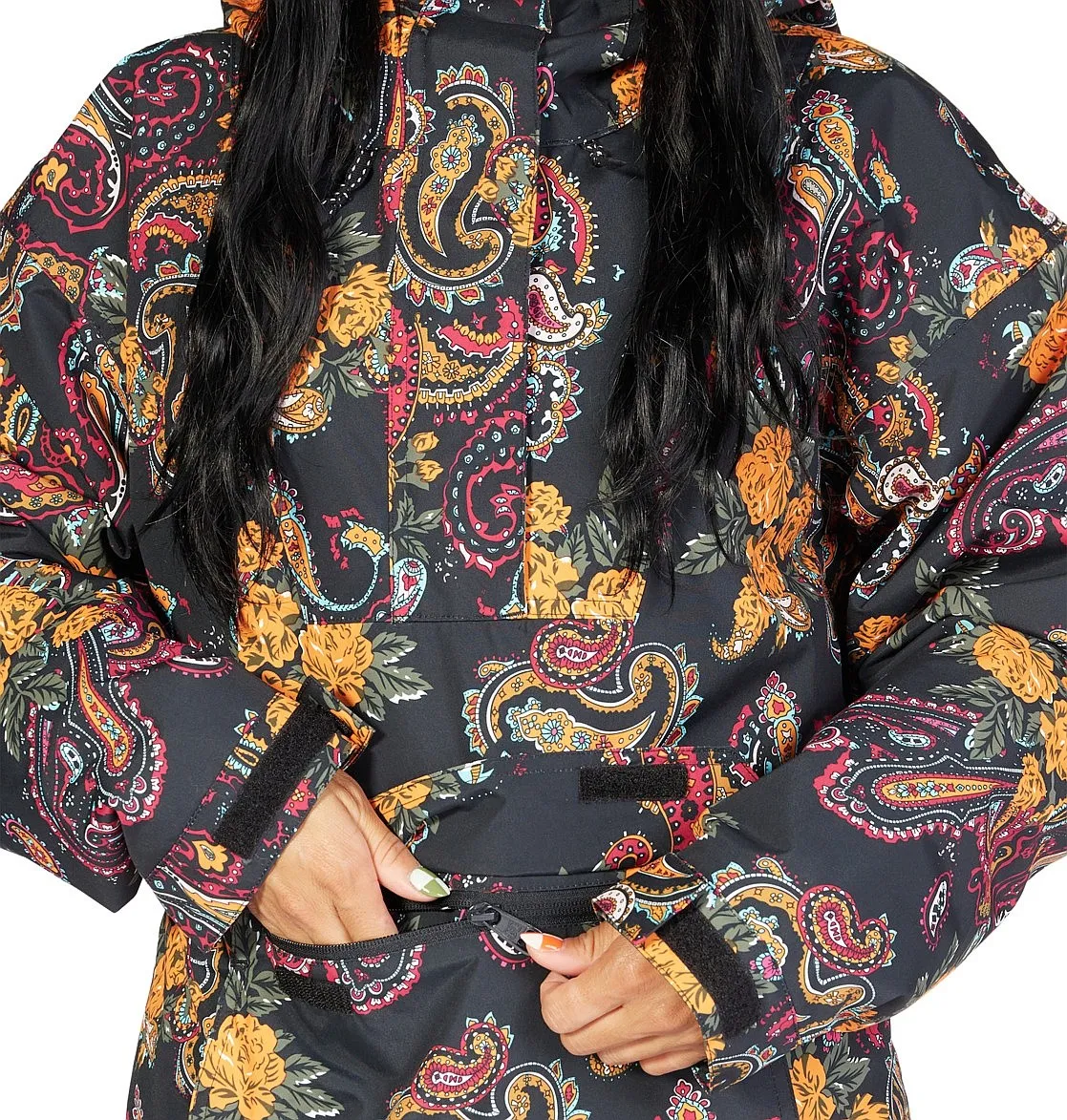 chaqueta DC Savvy Anorak - XKNM/Paisley Black - women´s
