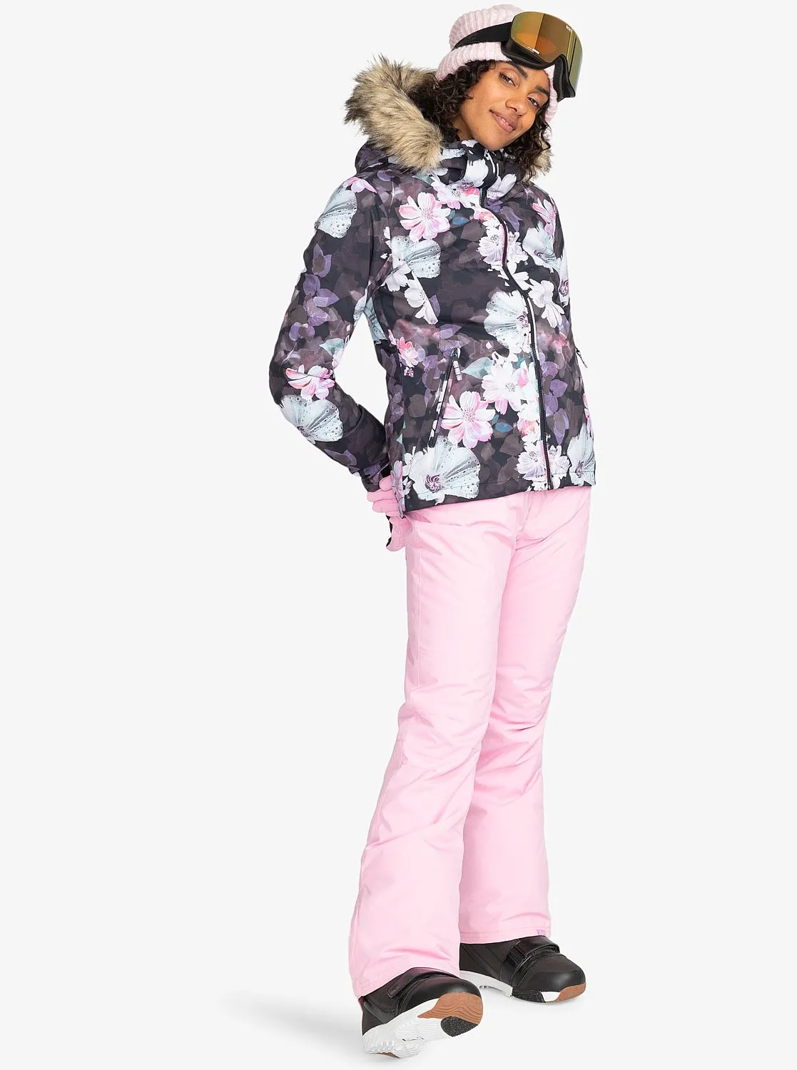 chaqueta Roxy Jet Ski - KVJ1/True Black Blurry Flower - women´s