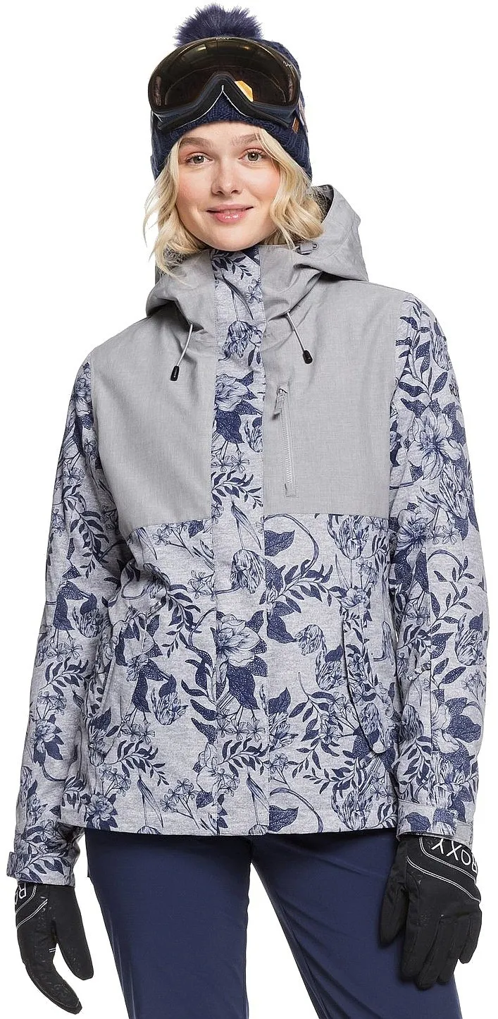 chaqueta Roxy Jetty 3 In 1 - SJE1/Heather Gray Botanical Flowers - women´s