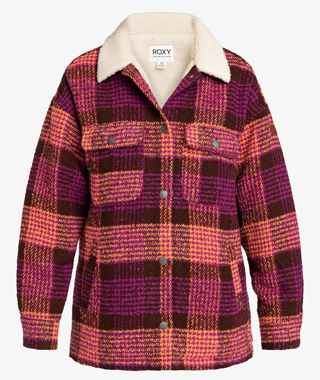 chaqueta Roxy Passage Of Time - RSY1/Bitter Chocolate Hallo Plaid - women´s