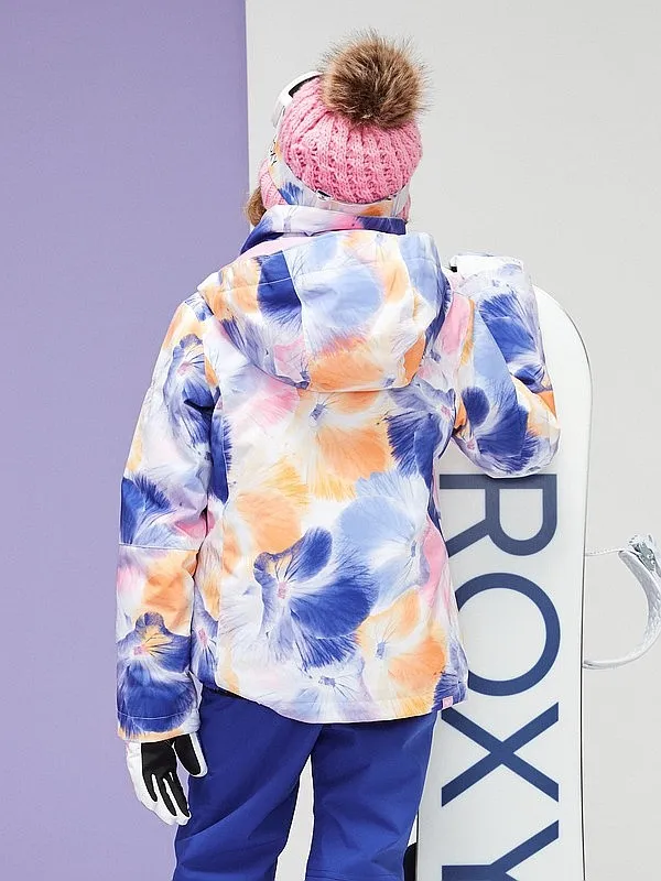 chaqueta Roxy Roxy Jetty - WBB1/Bright White Pansy Pansy Rg - girl´s