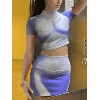 Conjunto de dos piezas Pixel Tie Dye