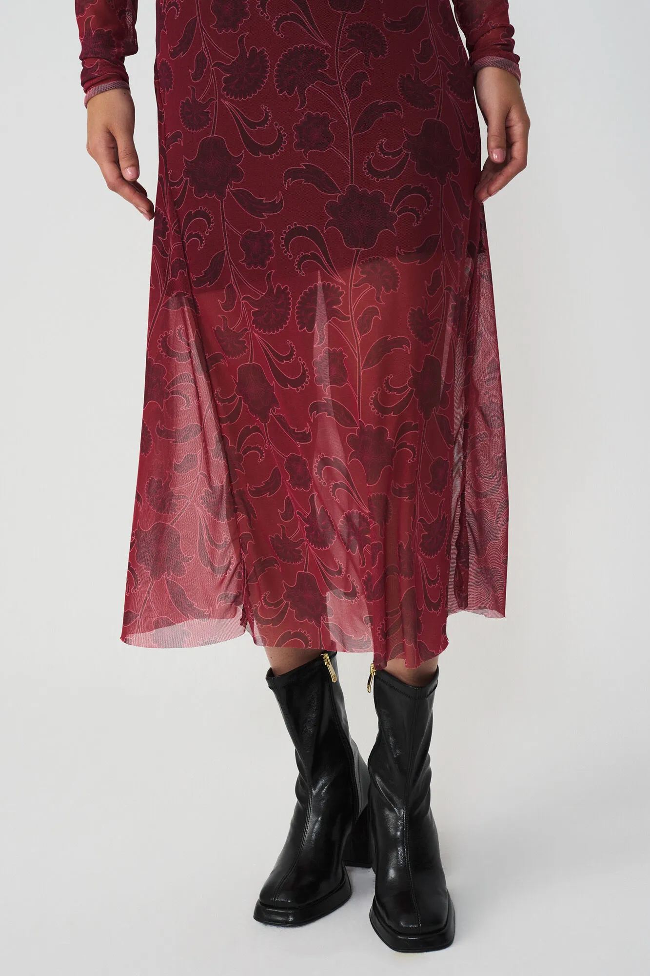 Cuplé Vestido midi estampado