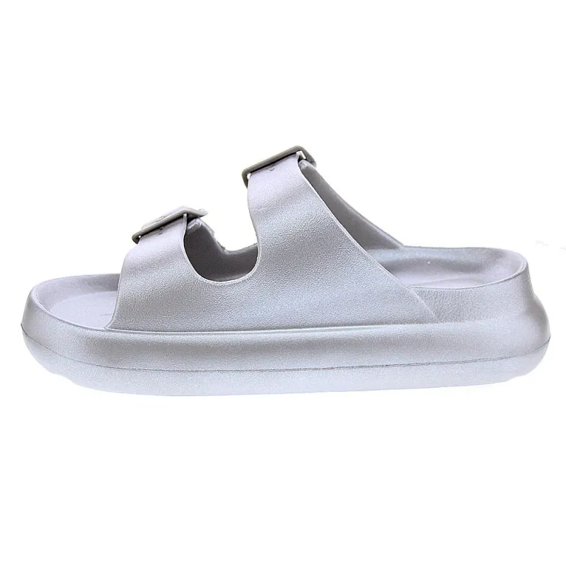 Duuo Sandalias Mujer Eva Curvi Metallic 07 Plata