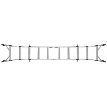 Escalera telescópica multiuso de aluminio 2x5+5 510cm WK700120 Werku