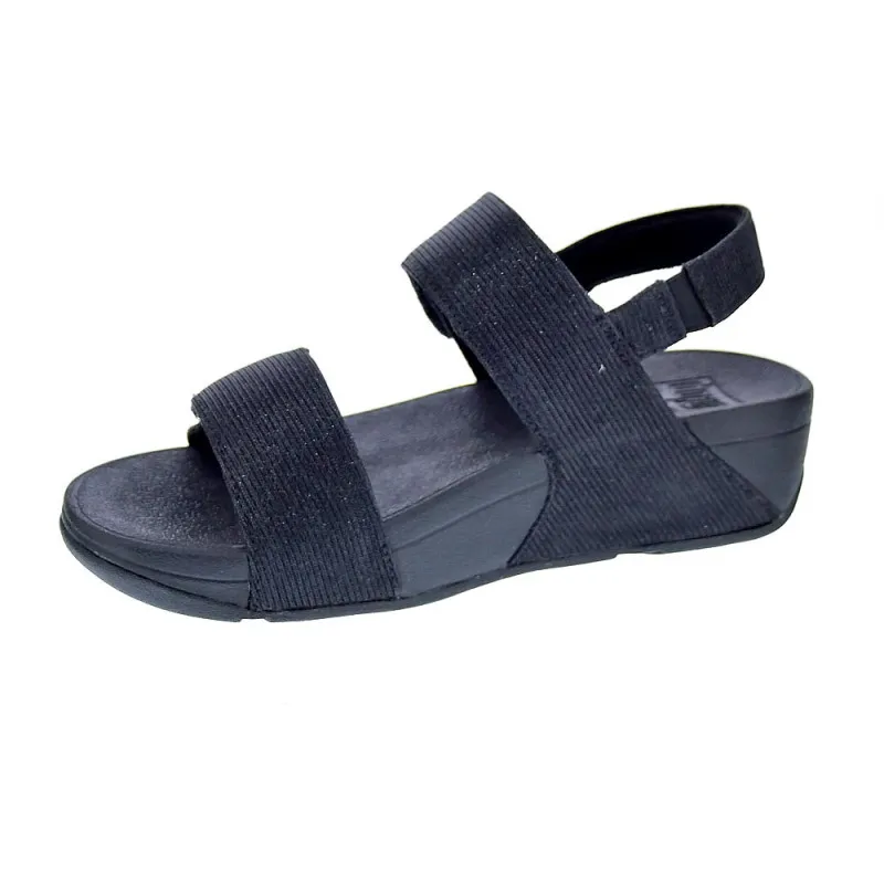 FitFlop Sandalias Mujer Lulu Adj Shimmerlux Negro