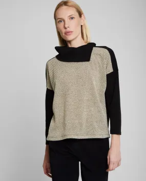 JERSEY CUELLO ALTO ASIMÉTRICO- - - - - - - -.