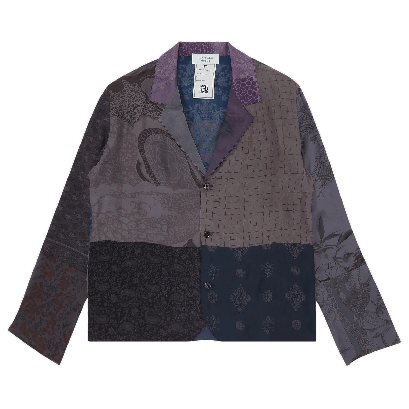 Marine Serre Silk Scarves Lounge Blouse
