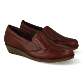 MOCASINES MUJER CUÑA CUERO MOD. KENIA
