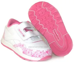 Reebok Versa CL Splendoriffic Niña  (blanco/fucsia)