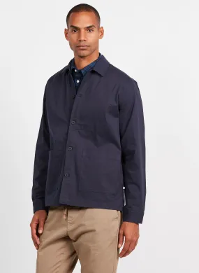 SADDY - Sobrecamisa de algodón orgánico en azul