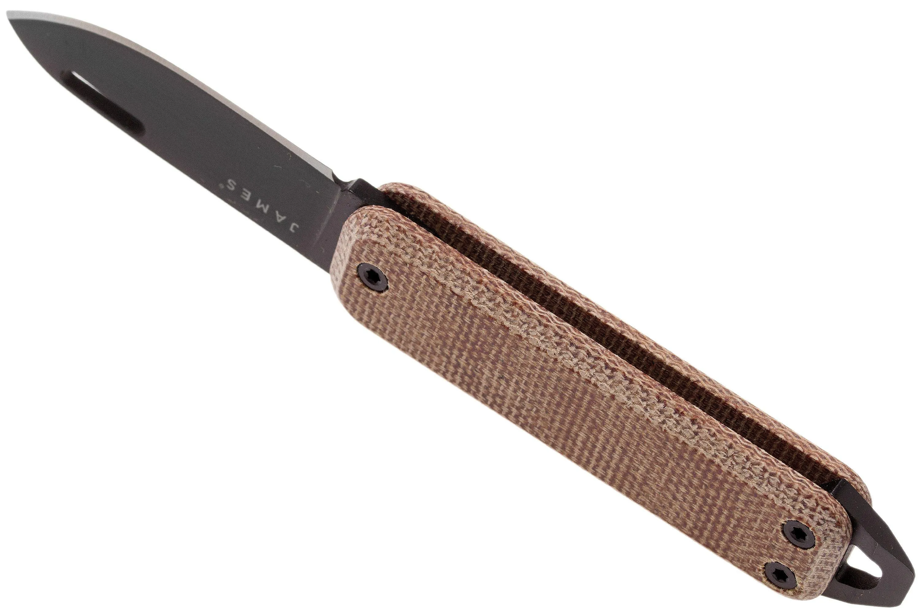 The James Brand Elko, navaja de micarta bronceada + negra
