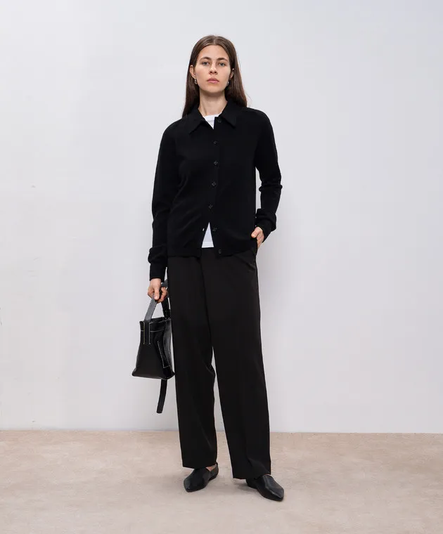 Toteme Black cashmere cardigan