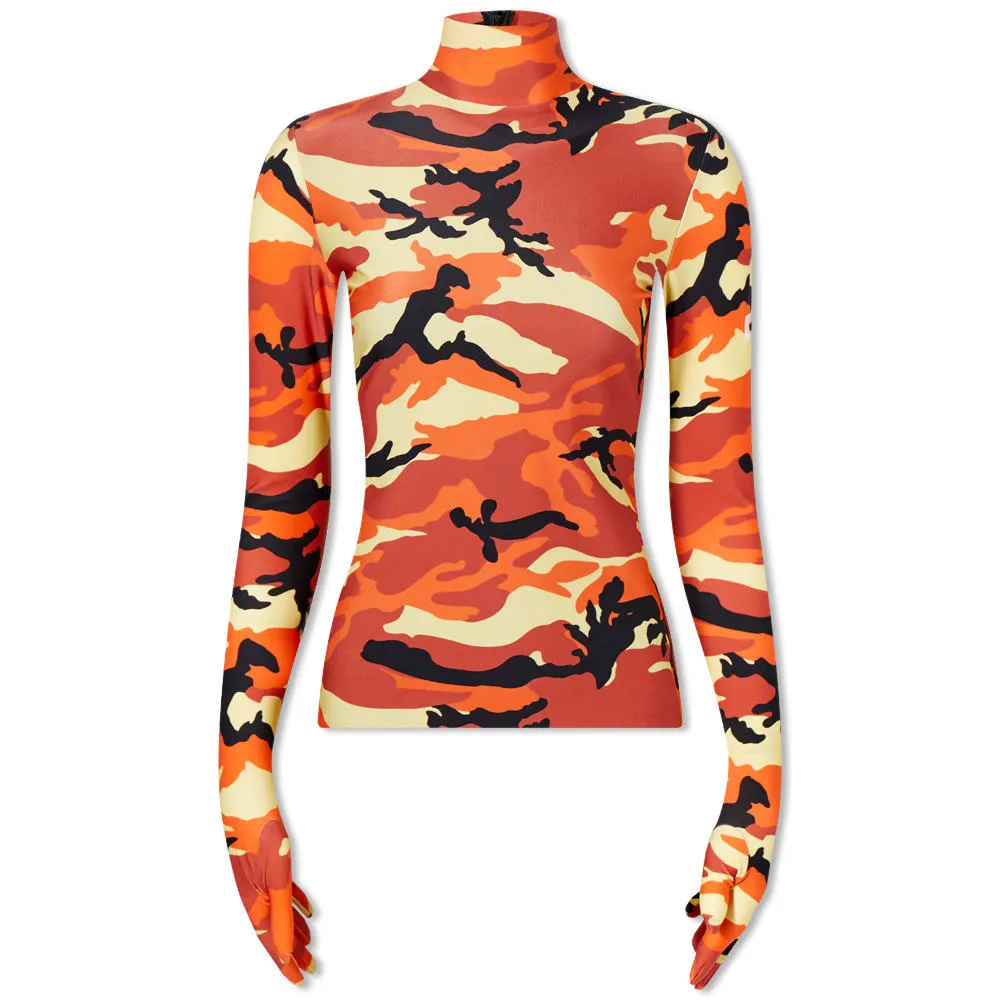 VETEMENTS Camo Styling Top with Gloves