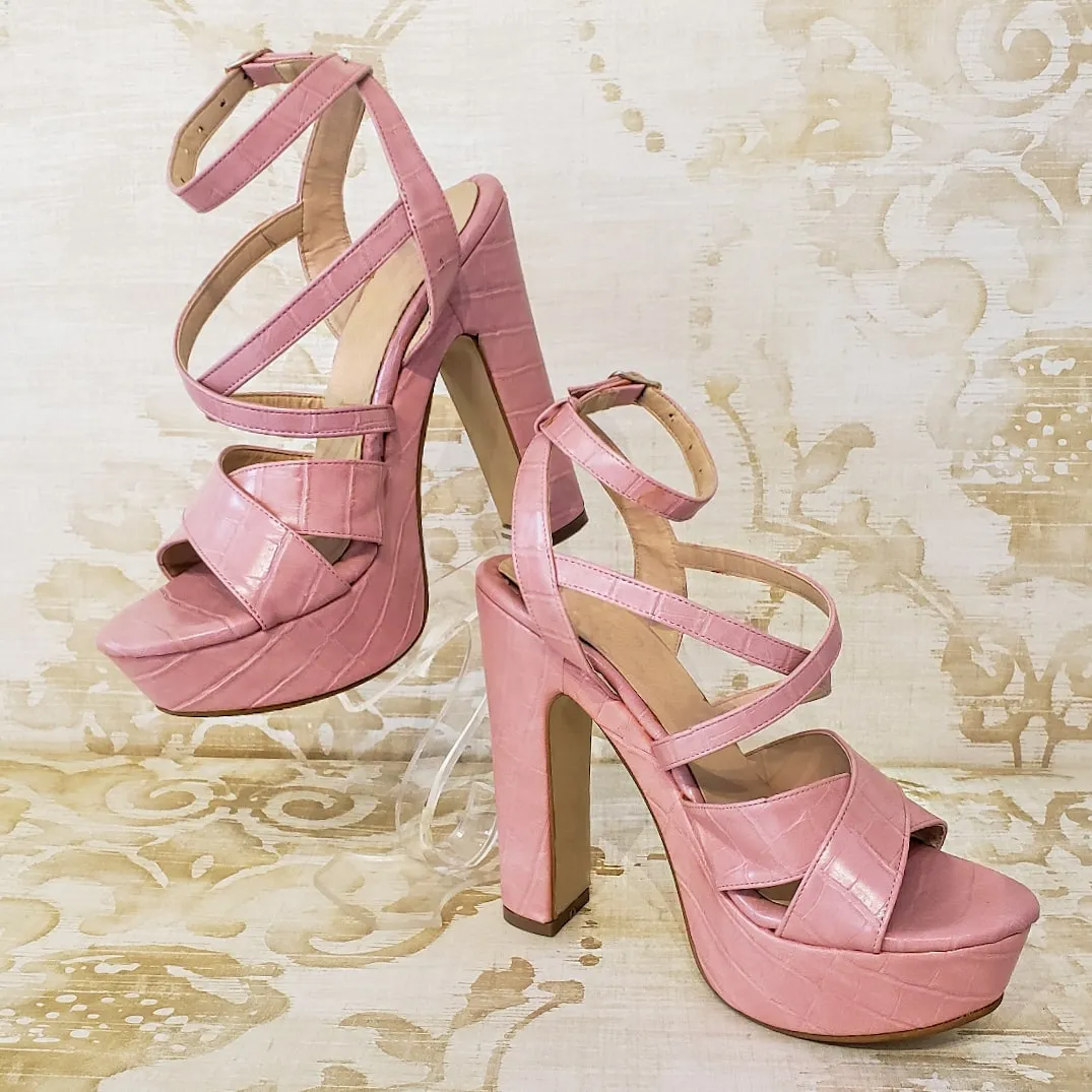 Zapatilla de Fiesta Rosa