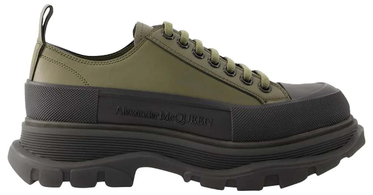 Zapatillas Tread Slick - Alexander Mcqueen - Lona - Caqui Verde 